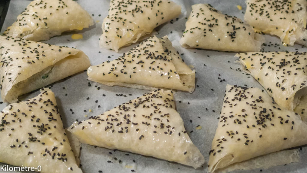 Briks aux épinards, aux noix et au fromage (emmental) - Étape 6