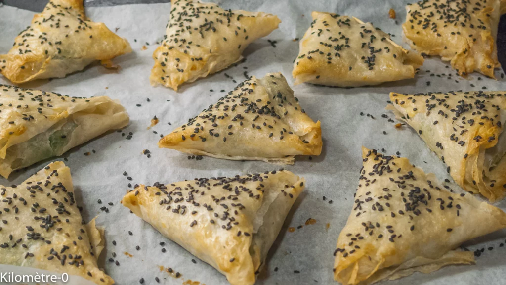Briks aux épinards, aux noix et au fromage (emmental) - Étape 7