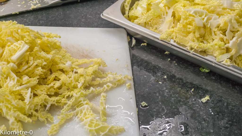 Tarte au chou frisé et au saumon - Étape 2