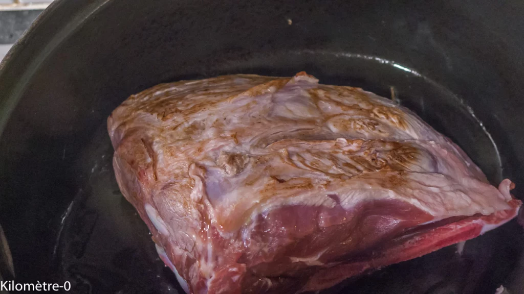 Palette de porc aux pommes de terre et champigons - Étape 3