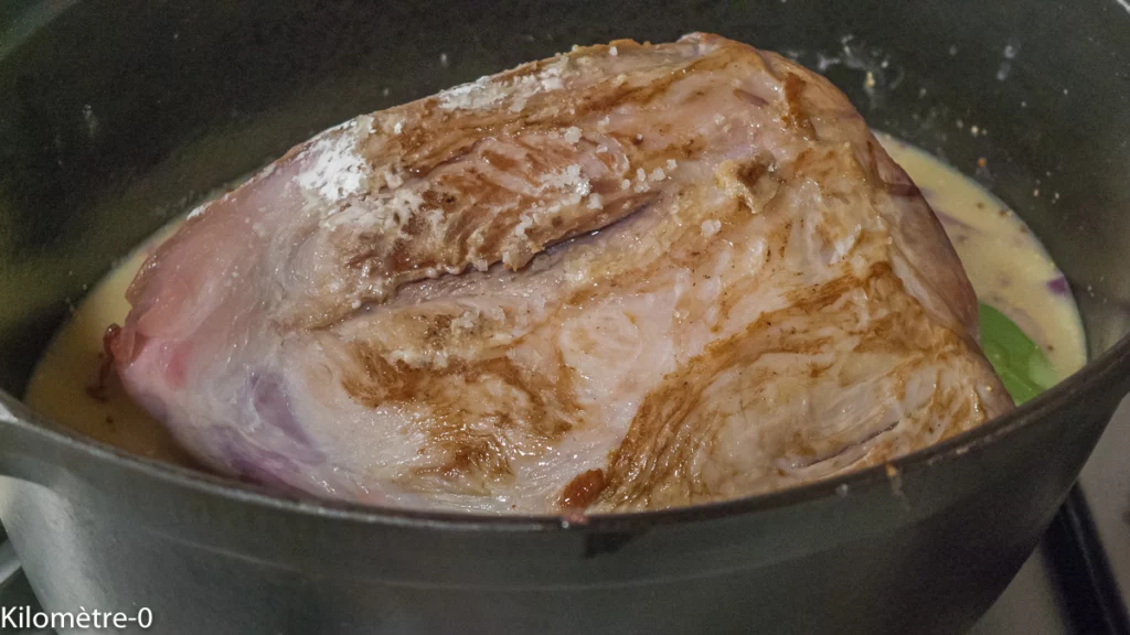 Palette de porc aux pommes de terre et champigons - Étape 6