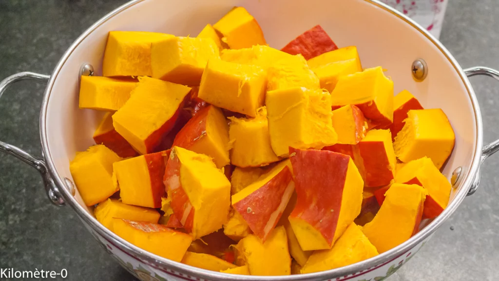 Risotto au potimarron et à la fêta - Étape 1