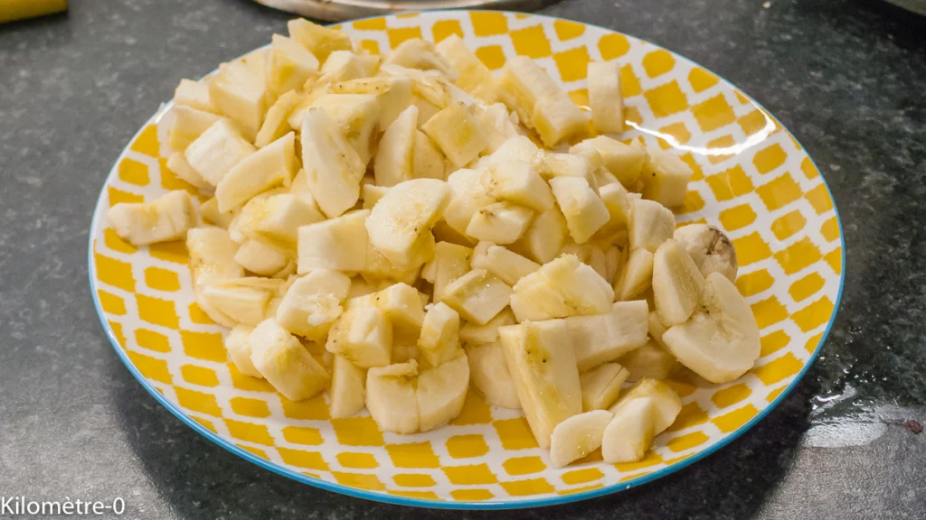 Gâteau fondant aux bananes et au chocolat - Étape 1