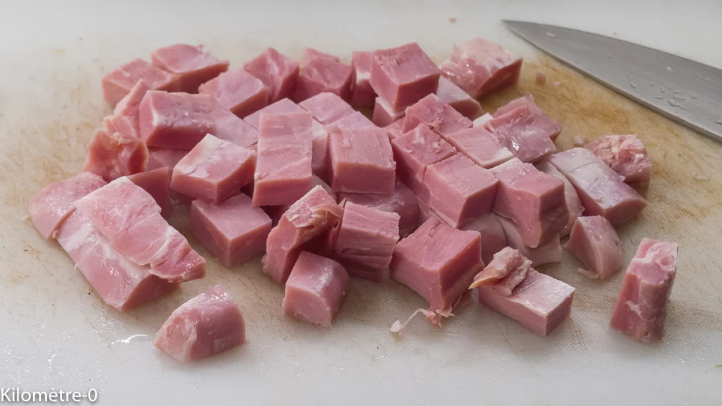 Saucisses fumées et jambon aux haricots rouges et au riz - Étape 5