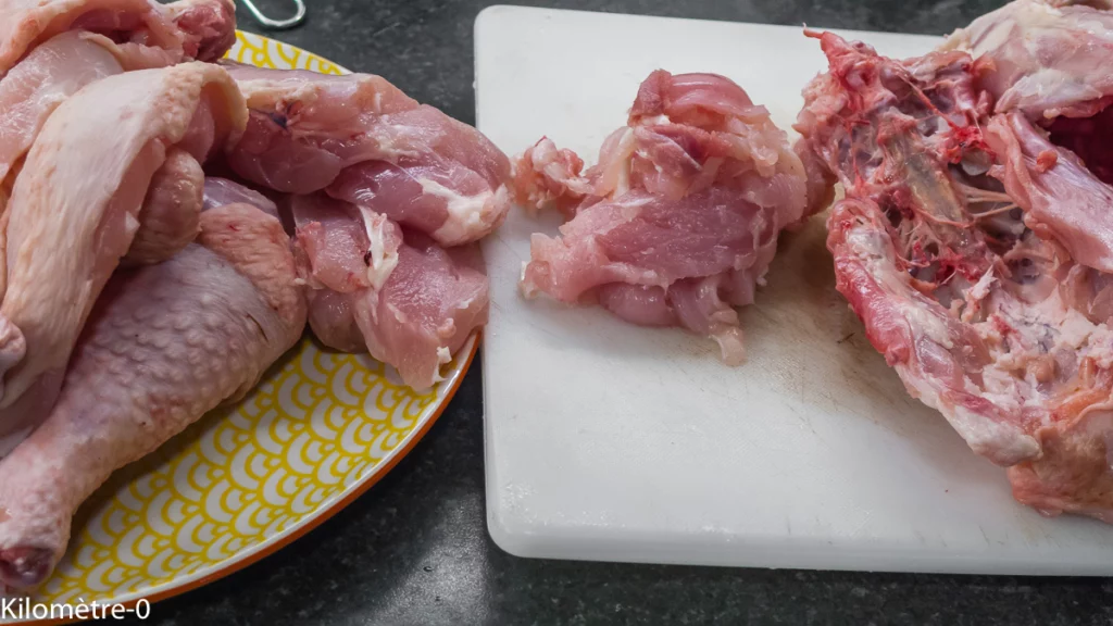 Roulé de volaille, sauce au chorizo - Étape 1