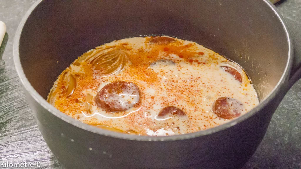 Roulé de volaille, sauce au chorizo - Étape 13