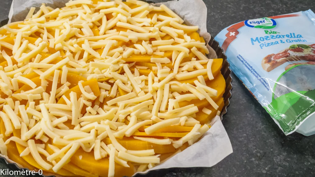 Polenta façon pizza, courge butternut et mozzarella - Étape 5