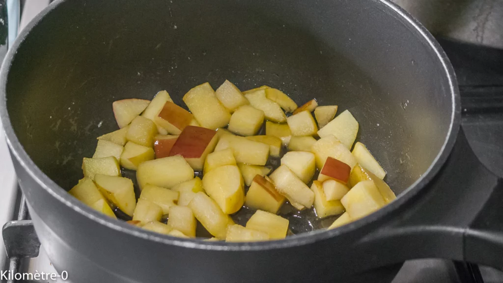 Gâteau aux pommes et aux marrons à l&rsquo;orange - Étape 3
