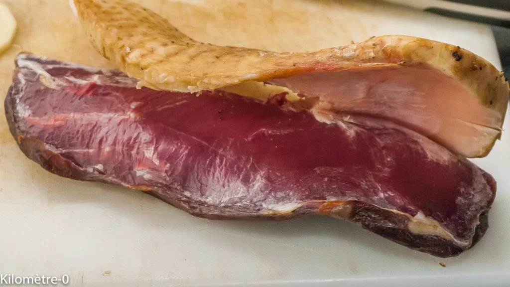 Tatin aux pommes de terre et magret séché de canard - Étape 3