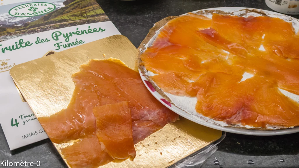 Roulés de sarrasin à la truite fumée et au fromage frais - Étape 6