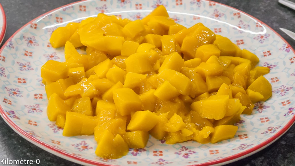 Saint jacques aux mangues, vinaigrette de mangue - Étape 2