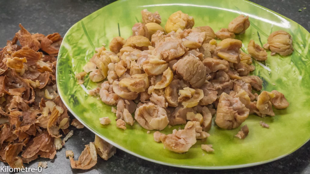 Gratin de choux de Bruxelles aux châtaignes - Étape 2