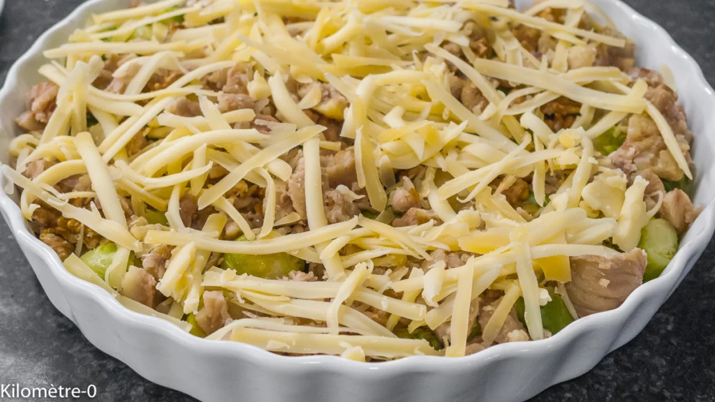 Gratin de choux de Bruxelles aux châtaignes - Étape 7