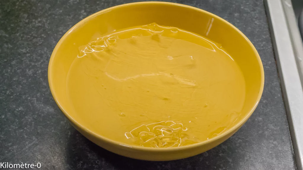 Panna cotta aux kiwis - Étape 1