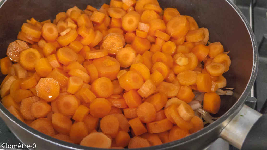Poêlée de carottes aux œufs pochés - Étape 3