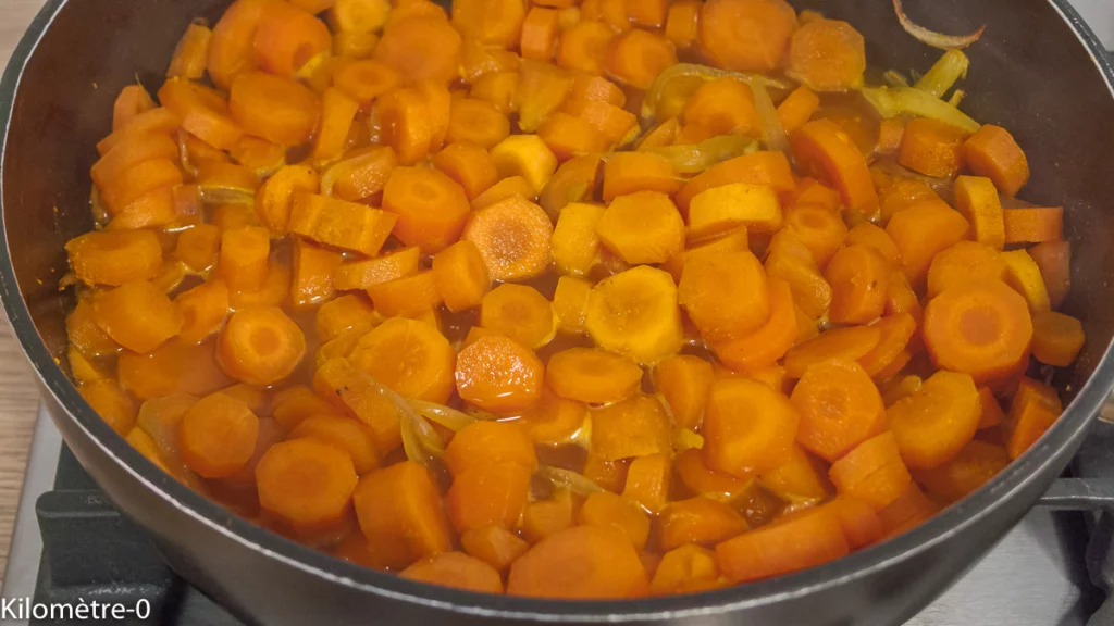 Poêlée de carottes aux œufs pochés - Étape 4
