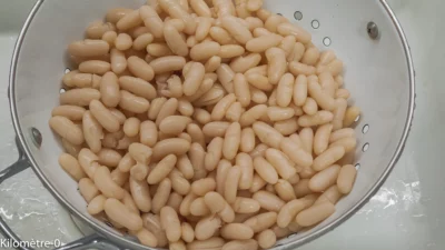 Photo de recette de haricots blancs, haricots lingots, mogettes, coco de Paimpol, haricots tarbais, cornilles, légumineuses, haricots secs, facile, économique, bio, Kilomètre-0, blog de cuisine réalisée à partir de produits de saison et issus de circuits courts