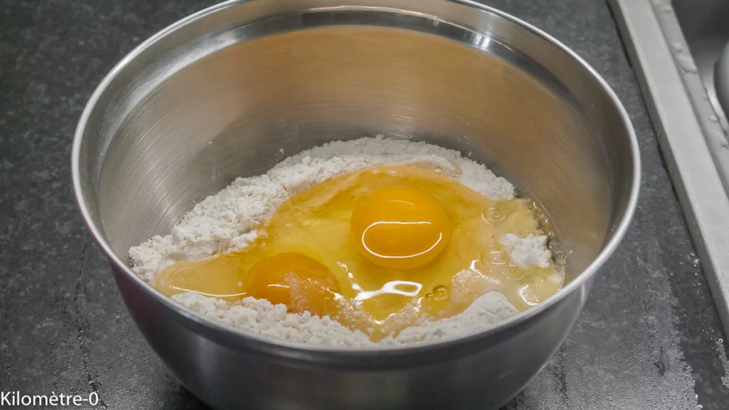 Crêpes salées roulées au jambon et au fromage frais - Étape 2