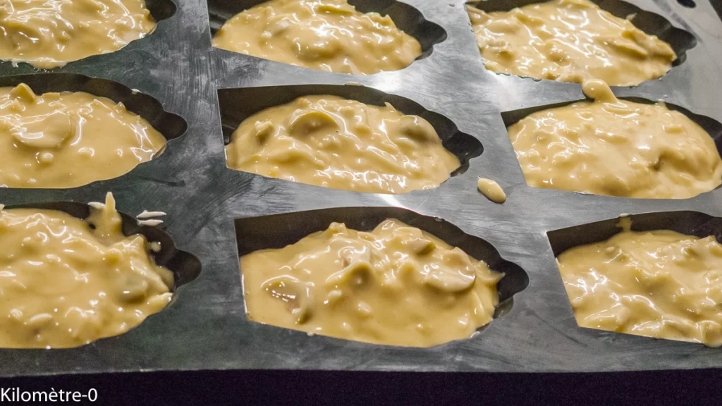 Madeleines salées olives emmental - Étape 5