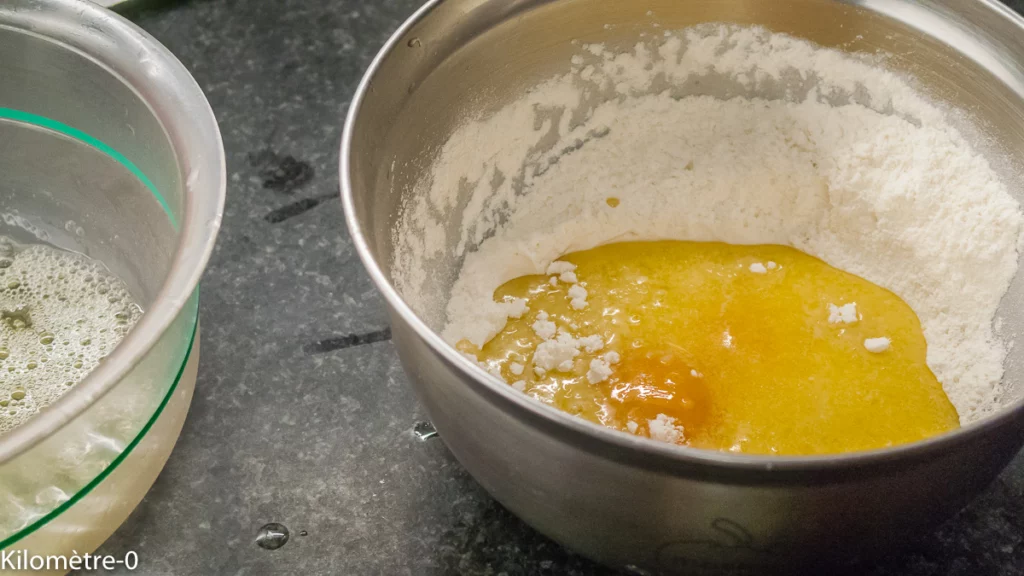 Madeleines salées jambon emmental - Étape 1