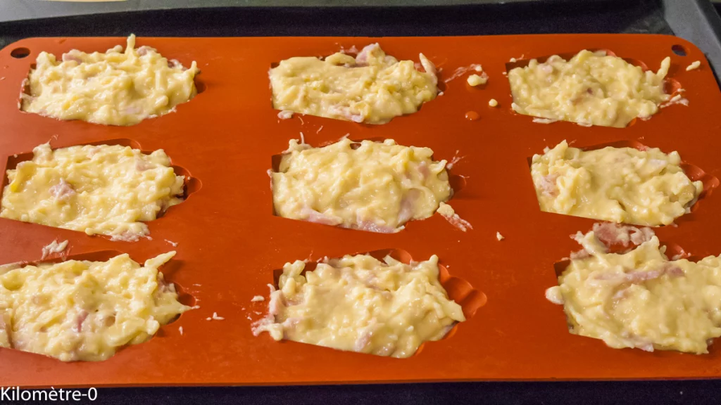 Madeleines salées jambon emmental - Étape 5