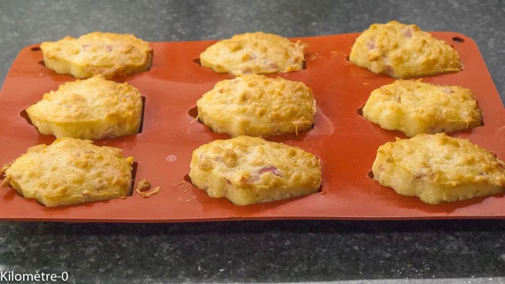 Madeleines salées jambon emmental - Étape 6