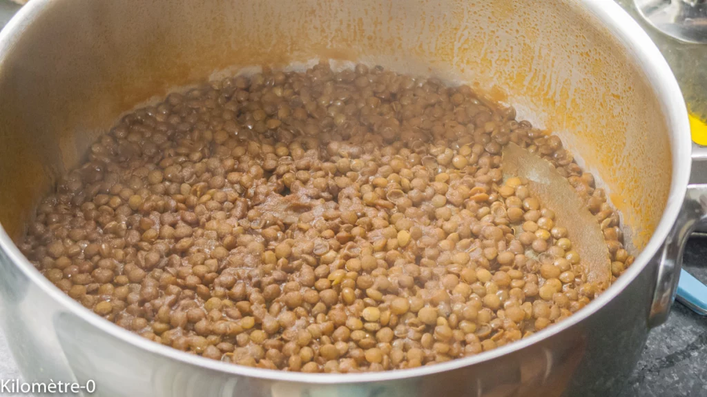 Gratin de courge butternut aux lentilles et fromage - Étape 4