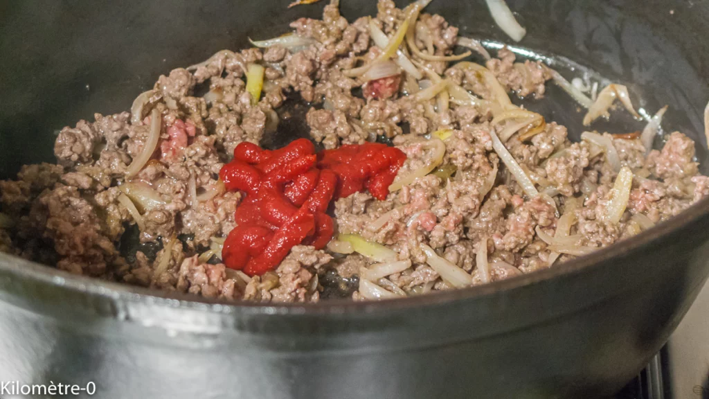 Chou à la bolognaise - Étape 6