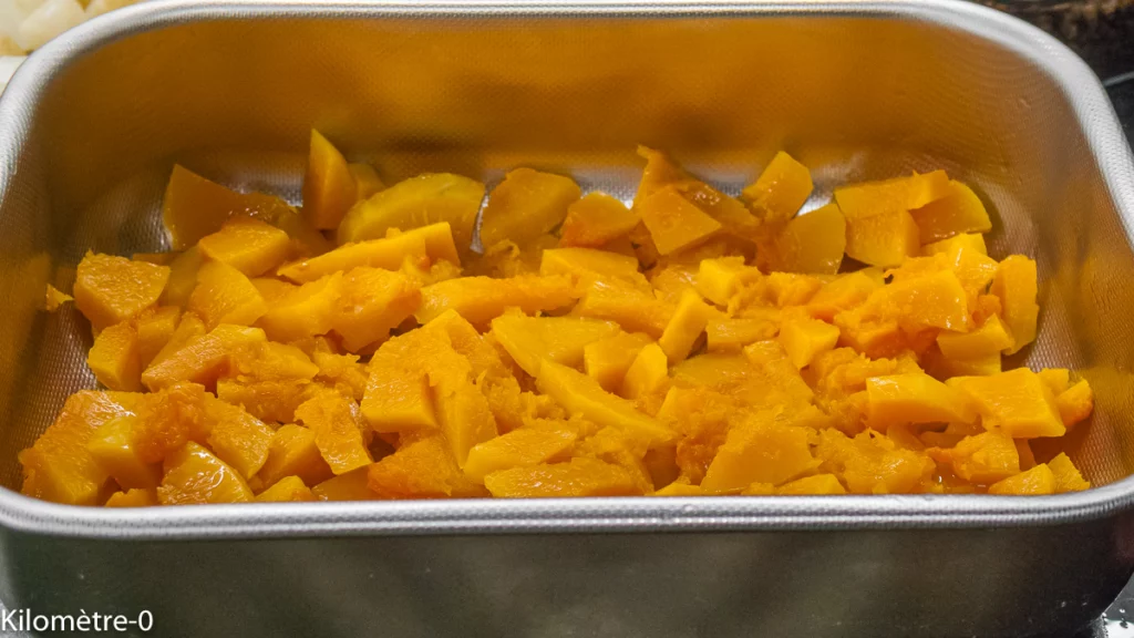 Gratin de courge butternut aux lentilles et fromage - Étape 5