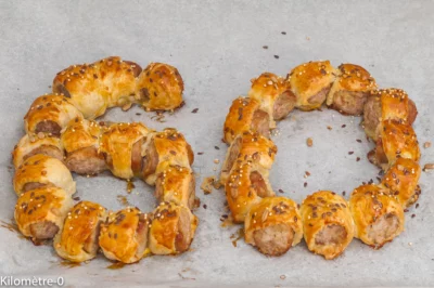 Photo de recette de number cake, apéro, feuilleté, saucisses, apéro, facile, économique, anniversaire, buffet, Kilomètre-0, blog de cuisine réalisée à partir de produits de saison et issus de circuits courts