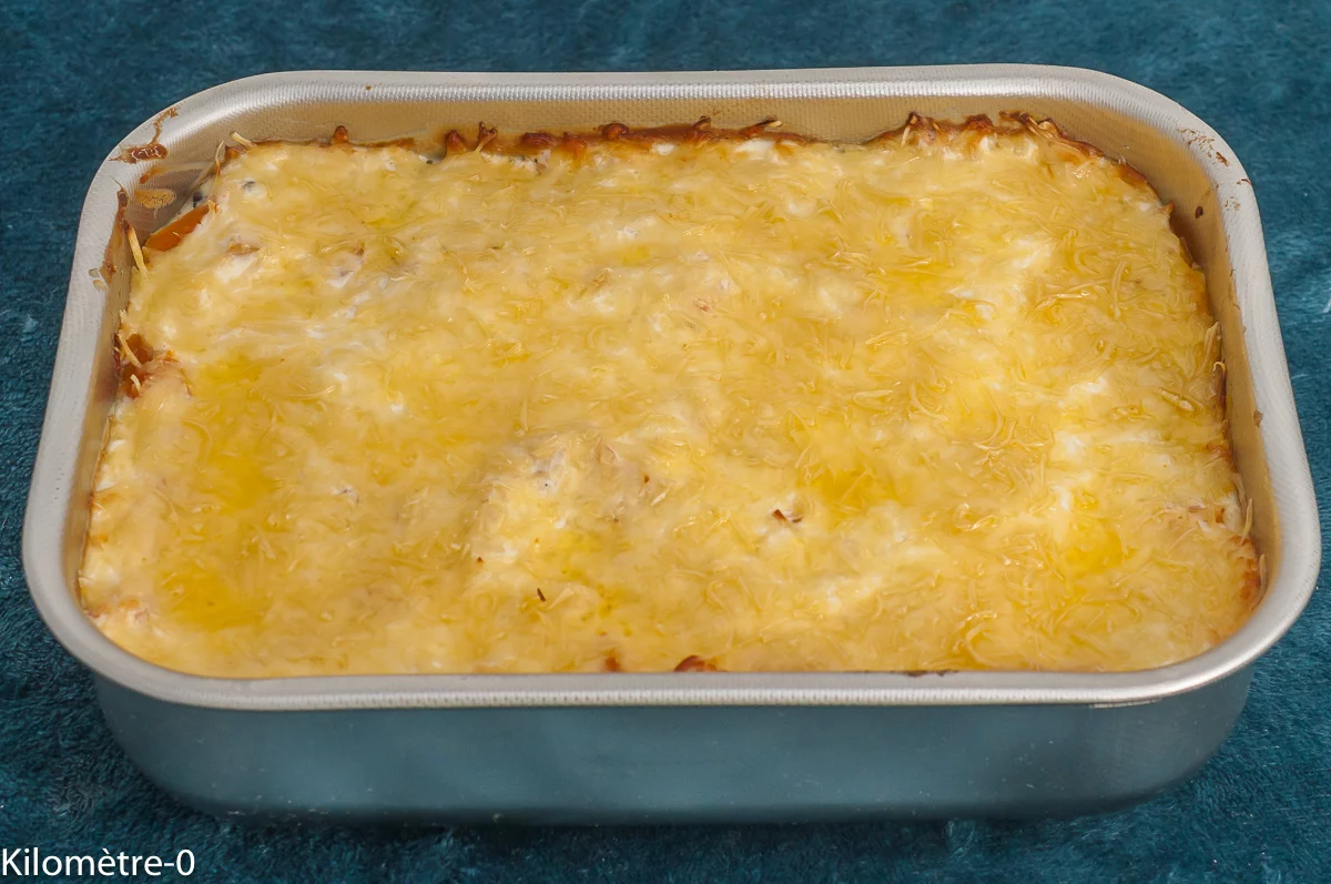 Photo de recette de gratin, courge, butternut, citrouille, lentilles, sauce, crème, ricotta, fromage, végétarien, facile, automne, hiver, Kilomètre-0, blog de cuisine réalisée à partir de produits de saison et issus de circuits courts