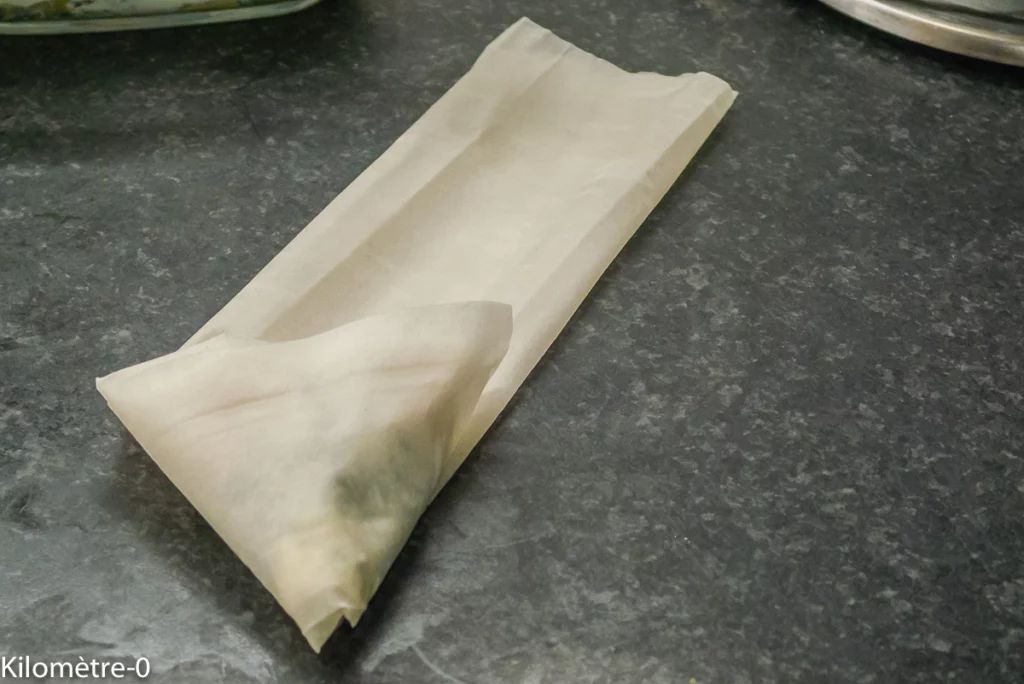 Briks aux épinards, poireaux et fromage (chèvre et emmental) - Étape 7