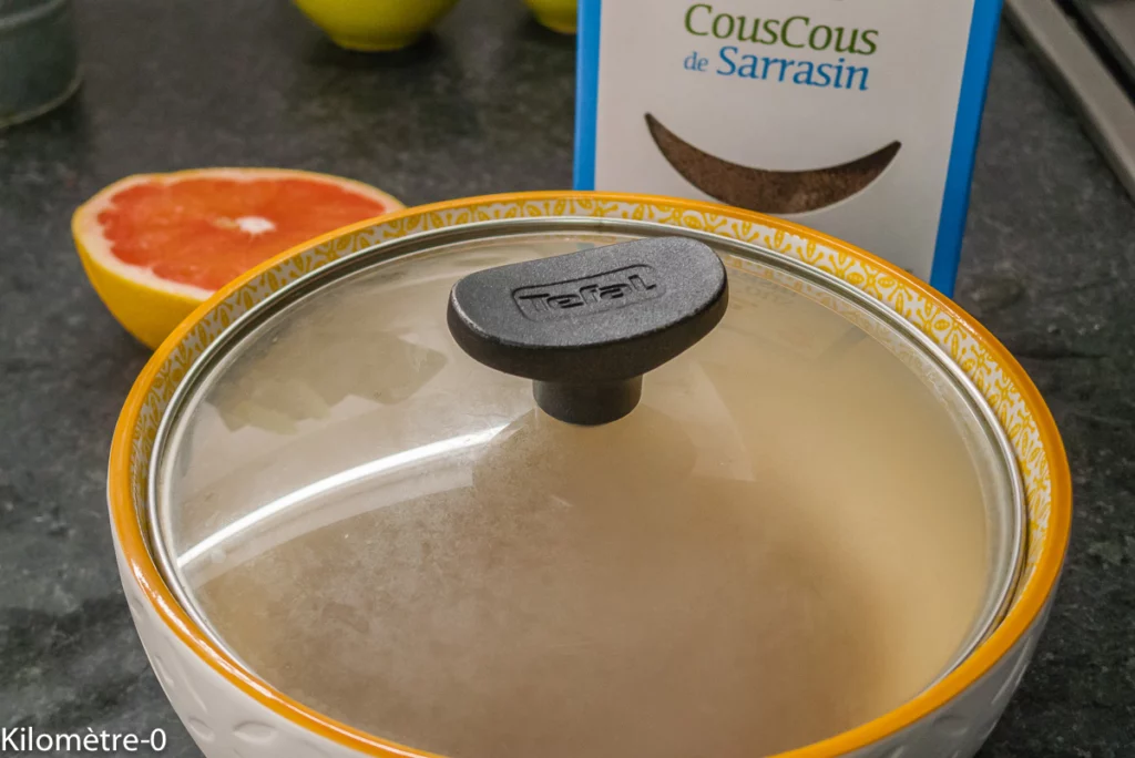 Taboulé au sarrasin, agrumes, kiwis et miel - Étape 4