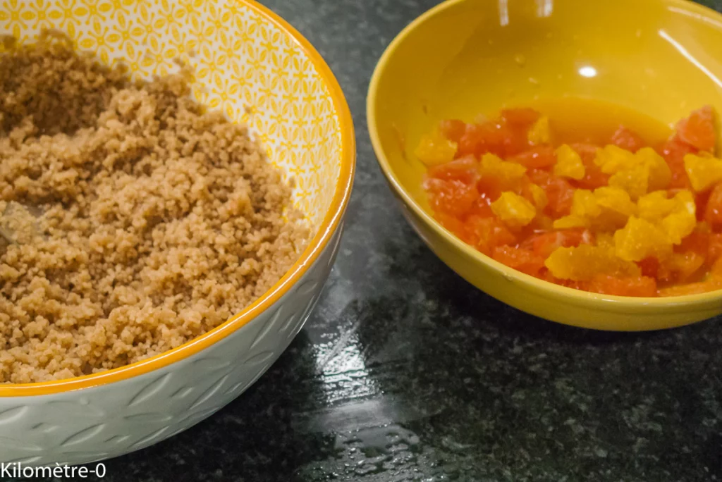 Taboulé au sarrasin, agrumes, kiwis et miel - Étape 5