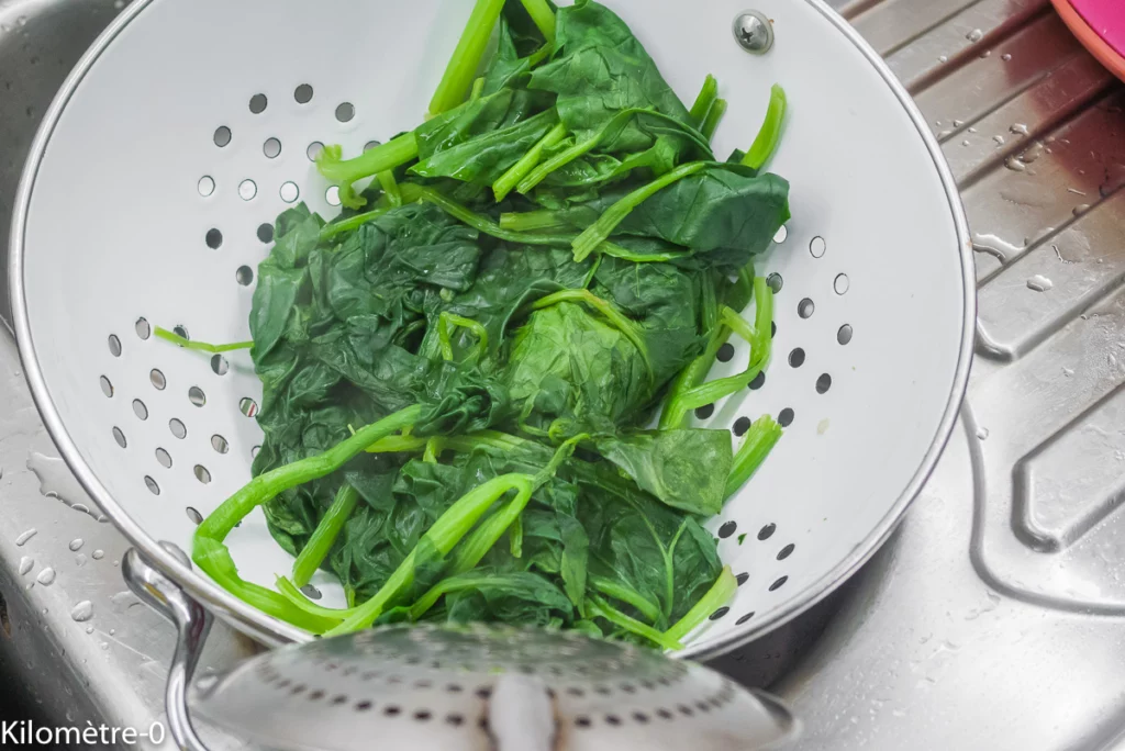 Cuisson des épinards - Étape 6