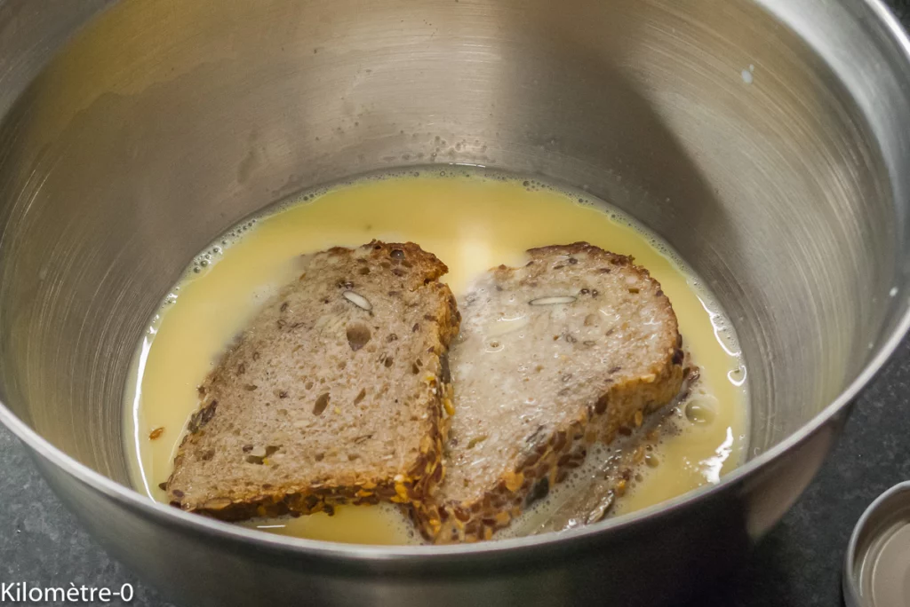 Pain perdu à l&rsquo;avocat et oeuf poché - Étape 2