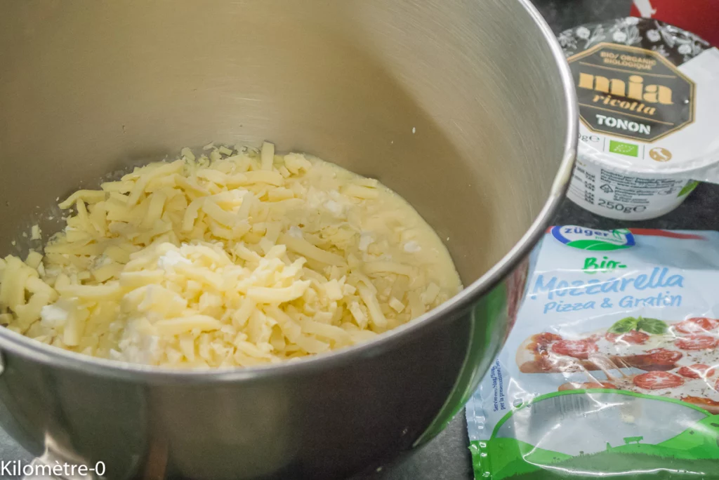 Pain frit aux trois fromages - Étape 2