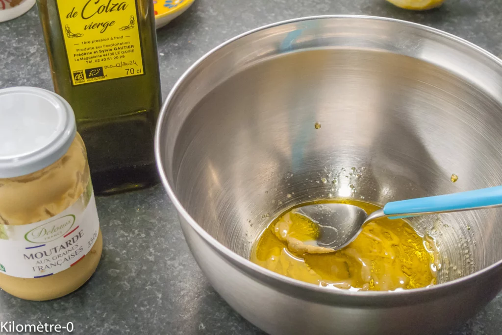 Salade d&rsquo;endives aux kiwis, avocat, bleu et noisettes - Étape 1