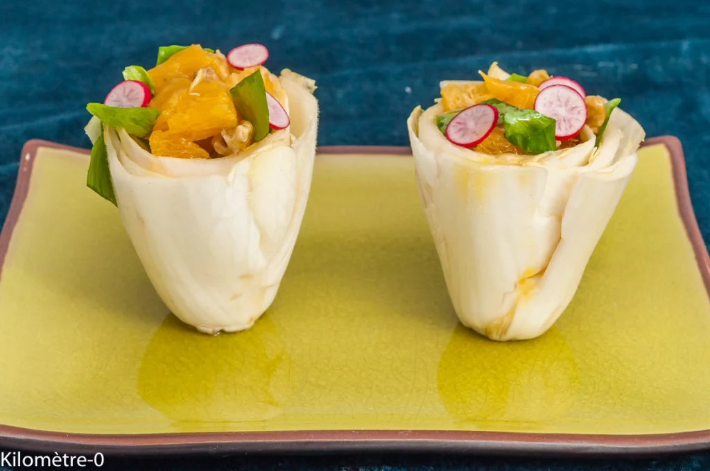 Coupes d&rsquo;endive à l&rsquo;oranges et aux noix - Étape 4