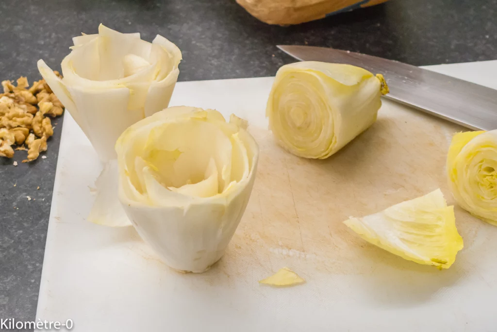Coupes d&rsquo;endive à l&rsquo;oranges et aux noix - Étape 3