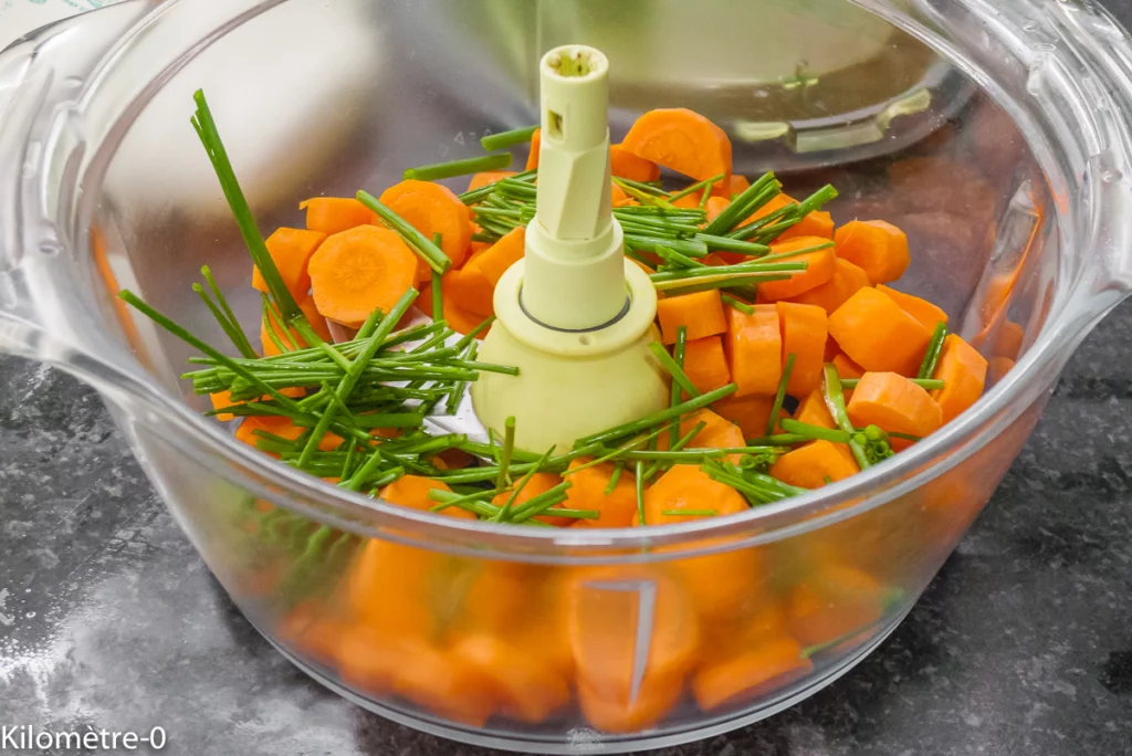 Frittata de carottes - Étape 1