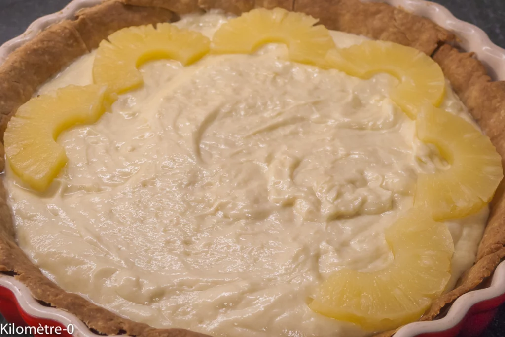 Tarte à la crème de coco et à l&rsquo;ananas - Étape 9
