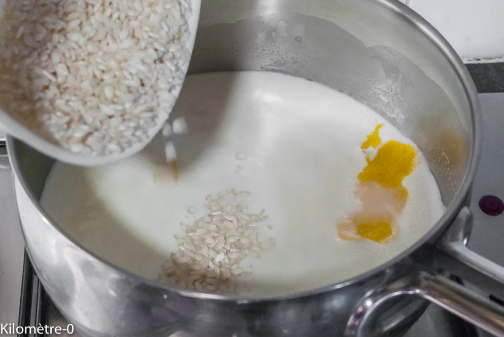 Gâteau de riz au chocolat - Étape 1