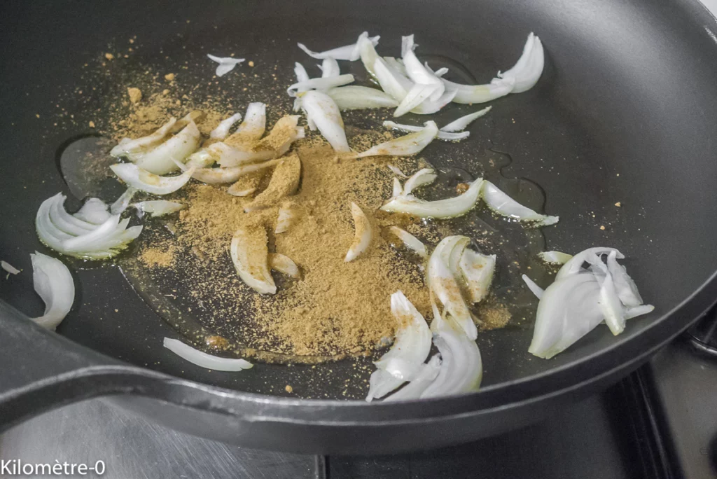 Chakchouka aux haricots rouges - Étape 2