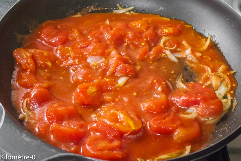 Chakchouka aux haricots rouges - Étape 3
