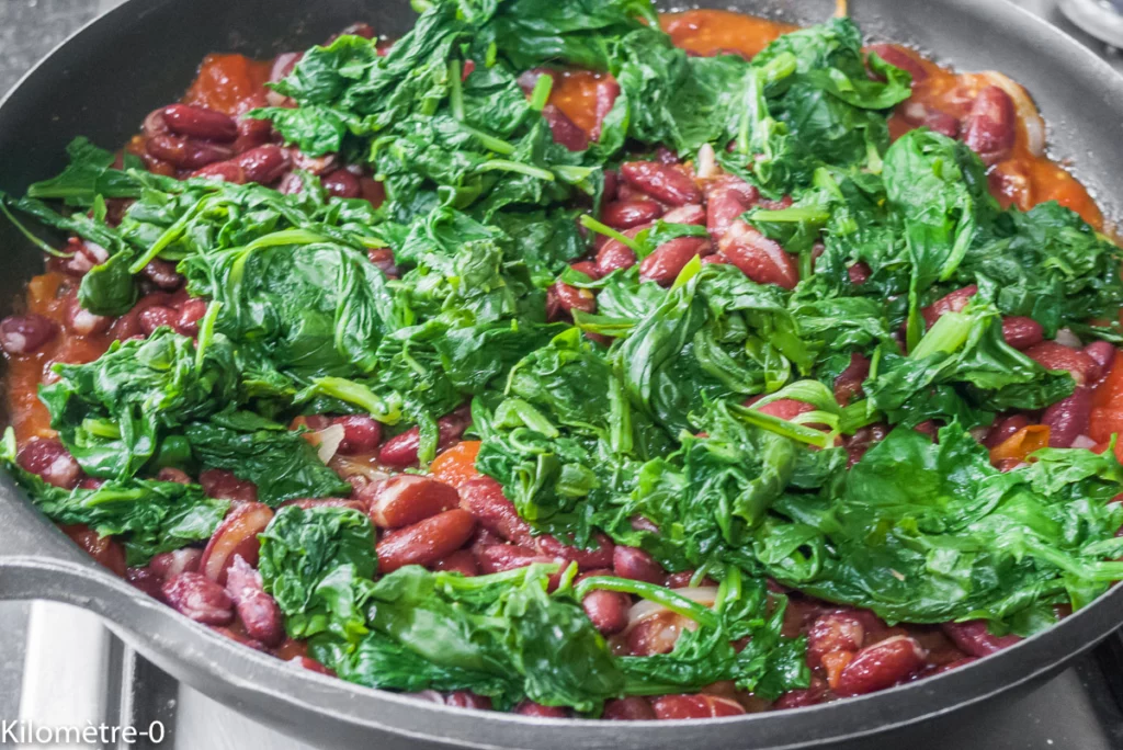 Chakchouka aux haricots rouges - Étape 4