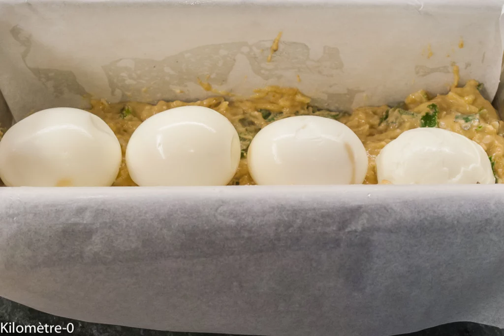Cake aux œufs, orties et emmental - Étape 6