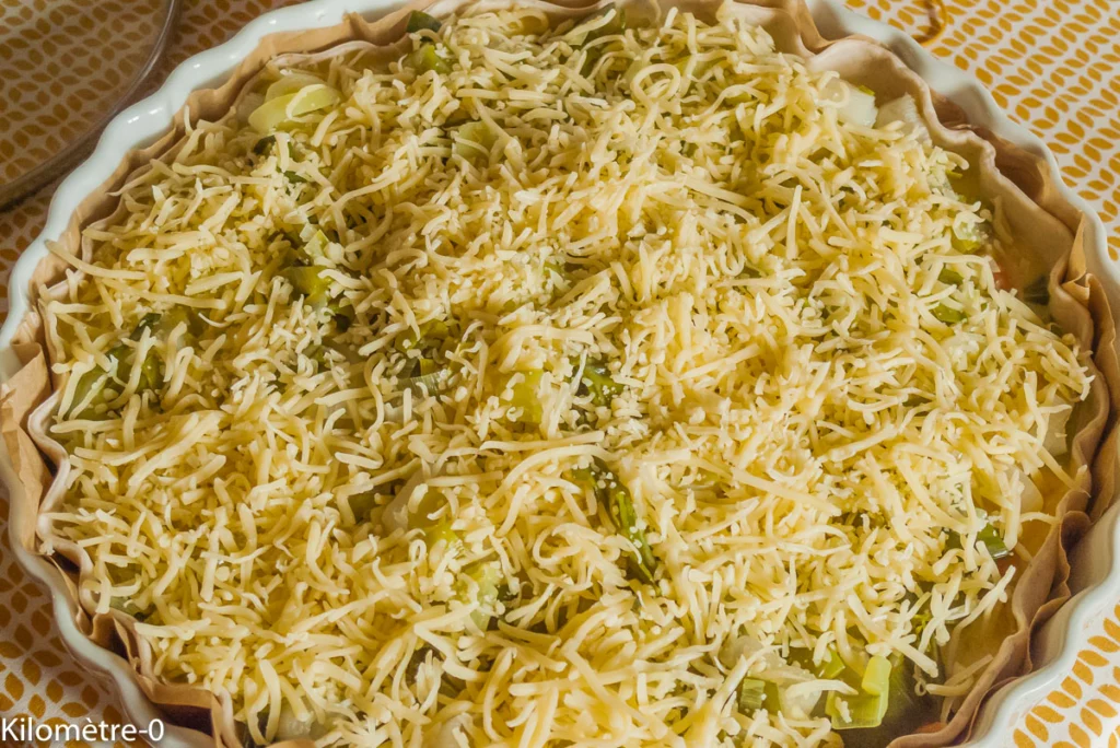 Quiche aux poireaux et au saumon - Étape 5