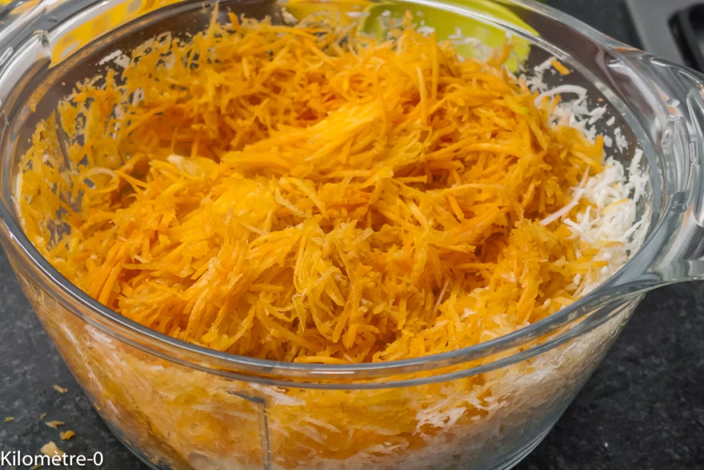 Salade de carottes et céleri rave aux asperges - Étape 3