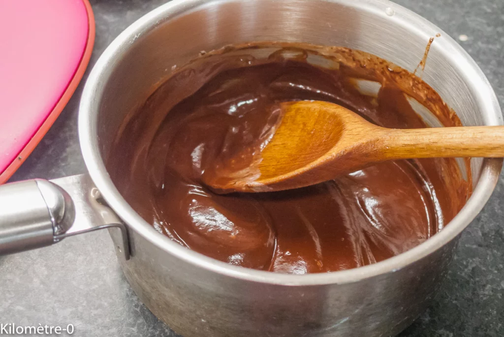 Financiers aux pépites au chocolat et ganache (tigrés de Cyril Lignac) - Étape 7